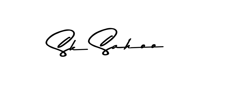 Design your own signature with our free online signature maker. With this signature software, you can create a handwritten (Asem Kandis PERSONAL USE) signature for name Sk Sahoo. Sk Sahoo signature style 9 images and pictures png