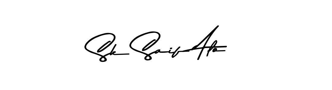 Sk Saif Alo stylish signature style. Best Handwritten Sign (Asem Kandis PERSONAL USE) for my name. Handwritten Signature Collection Ideas for my name Sk Saif Alo. Sk Saif Alo signature style 9 images and pictures png