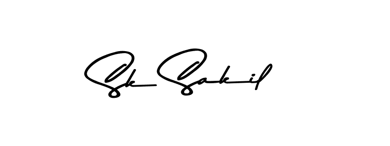 Sk Sakil stylish signature style. Best Handwritten Sign (Asem Kandis PERSONAL USE) for my name. Handwritten Signature Collection Ideas for my name Sk Sakil. Sk Sakil signature style 9 images and pictures png