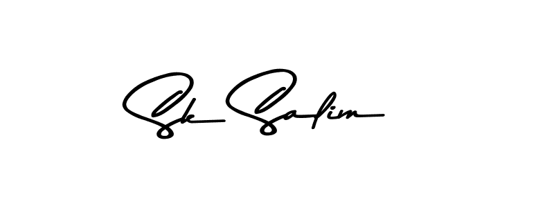 Design your own signature with our free online signature maker. With this signature software, you can create a handwritten (Asem Kandis PERSONAL USE) signature for name Sk Salim. Sk Salim signature style 9 images and pictures png