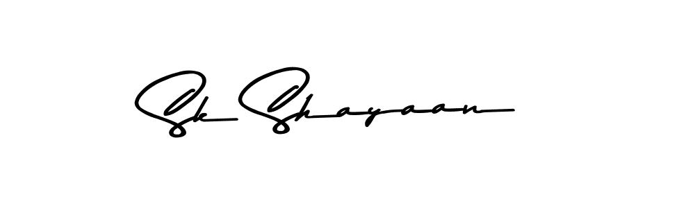 Design your own signature with our free online signature maker. With this signature software, you can create a handwritten (Asem Kandis PERSONAL USE) signature for name Sk Shayaan. Sk Shayaan signature style 9 images and pictures png