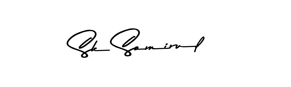 Design your own signature with our free online signature maker. With this signature software, you can create a handwritten (Asem Kandis PERSONAL USE) signature for name Sk Somirul. Sk Somirul signature style 9 images and pictures png