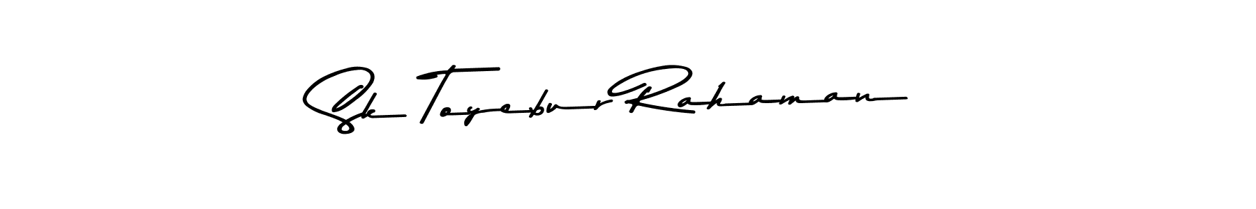 The best way (Asem Kandis PERSONAL USE) to make a short signature is to pick only two or three words in your name. The name Sk Toyebur Rahaman include a total of six letters. For converting this name. Sk Toyebur Rahaman signature style 9 images and pictures png