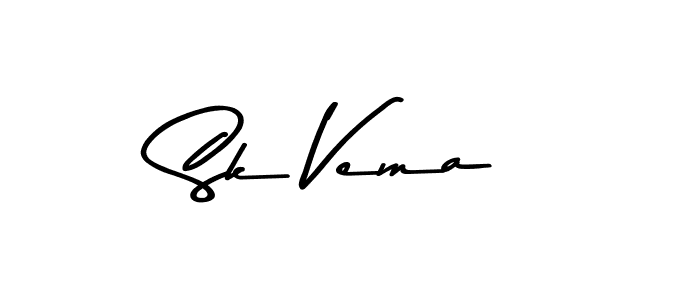 Use a signature maker to create a handwritten signature online. With this signature software, you can design (Asem Kandis PERSONAL USE) your own signature for name Sk Vema. Sk Vema signature style 9 images and pictures png