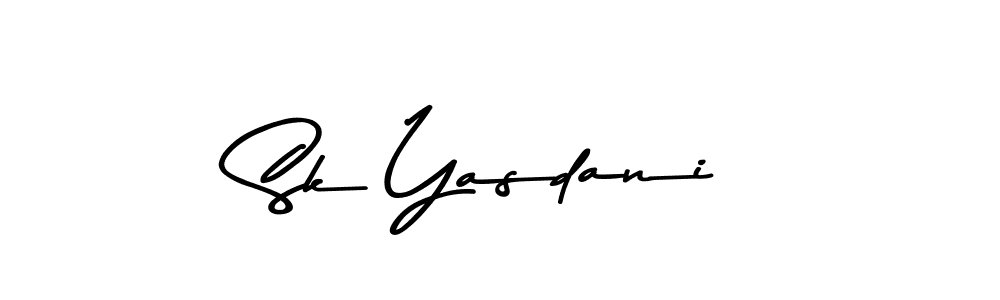 Design your own signature with our free online signature maker. With this signature software, you can create a handwritten (Asem Kandis PERSONAL USE) signature for name Sk Yasdani. Sk Yasdani signature style 9 images and pictures png