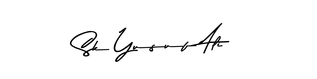 The best way (Asem Kandis PERSONAL USE) to make a short signature is to pick only two or three words in your name. The name Sk Yusuf Ali include a total of six letters. For converting this name. Sk Yusuf Ali signature style 9 images and pictures png