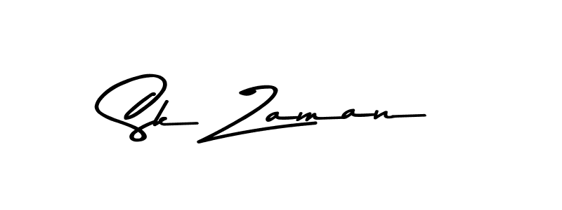 Design your own signature with our free online signature maker. With this signature software, you can create a handwritten (Asem Kandis PERSONAL USE) signature for name Sk Zaman. Sk Zaman signature style 9 images and pictures png
