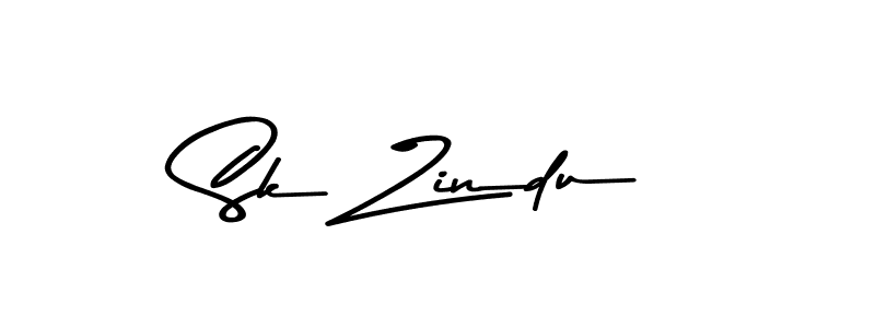 Create a beautiful signature design for name Sk Zindu. With this signature (Asem Kandis PERSONAL USE) fonts, you can make a handwritten signature for free. Sk Zindu signature style 9 images and pictures png