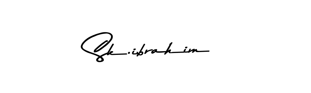 Create a beautiful signature design for name Sk.ibrahim. With this signature (Asem Kandis PERSONAL USE) fonts, you can make a handwritten signature for free. Sk.ibrahim signature style 9 images and pictures png