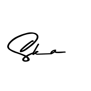 Also You can easily find your signature by using the search form. We will create Ska name handwritten signature images for you free of cost using Asem Kandis PERSONAL USE sign style. Ska signature style 9 images and pictures png