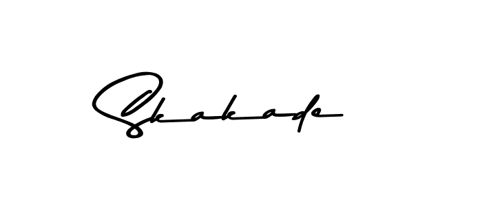 Here are the top 10 professional signature styles for the name Skakade. These are the best autograph styles you can use for your name. Skakade signature style 9 images and pictures png