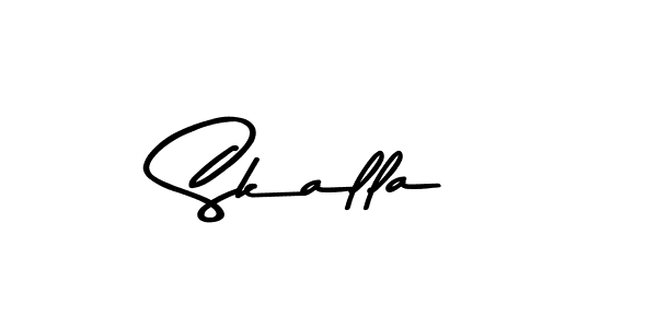 How to make Skalla signature? Asem Kandis PERSONAL USE is a professional autograph style. Create handwritten signature for Skalla name. Skalla signature style 9 images and pictures png