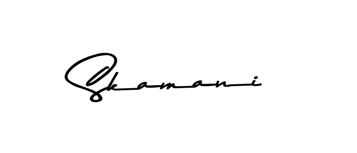 The best way (Asem Kandis PERSONAL USE) to make a short signature is to pick only two or three words in your name. The name Skamani include a total of six letters. For converting this name. Skamani signature style 9 images and pictures png