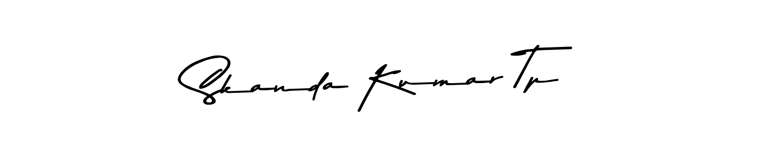Skanda Kumar Tp stylish signature style. Best Handwritten Sign (Asem Kandis PERSONAL USE) for my name. Handwritten Signature Collection Ideas for my name Skanda Kumar Tp. Skanda Kumar Tp signature style 9 images and pictures png