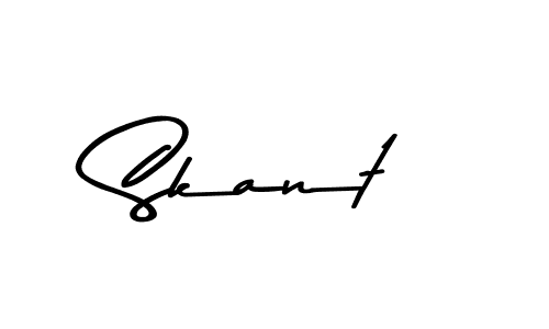 Asem Kandis PERSONAL USE is a professional signature style that is perfect for those who want to add a touch of class to their signature. It is also a great choice for those who want to make their signature more unique. Get Skant name to fancy signature for free. Skant signature style 9 images and pictures png