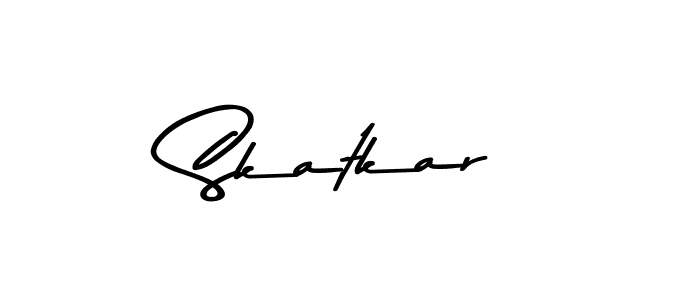 Use a signature maker to create a handwritten signature online. With this signature software, you can design (Asem Kandis PERSONAL USE) your own signature for name Skatkar. Skatkar signature style 9 images and pictures png