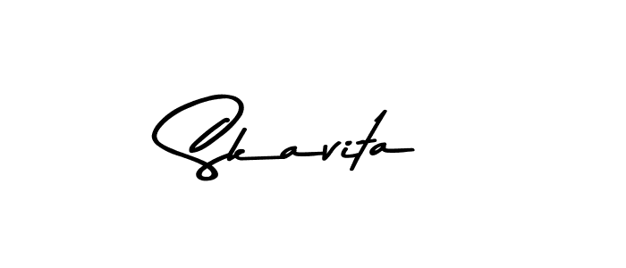 Make a beautiful signature design for name Skavita. With this signature (Asem Kandis PERSONAL USE) style, you can create a handwritten signature for free. Skavita signature style 9 images and pictures png