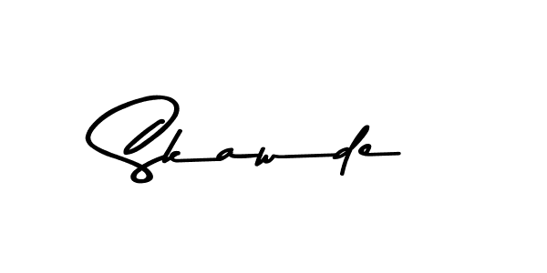 Skawde stylish signature style. Best Handwritten Sign (Asem Kandis PERSONAL USE) for my name. Handwritten Signature Collection Ideas for my name Skawde. Skawde signature style 9 images and pictures png