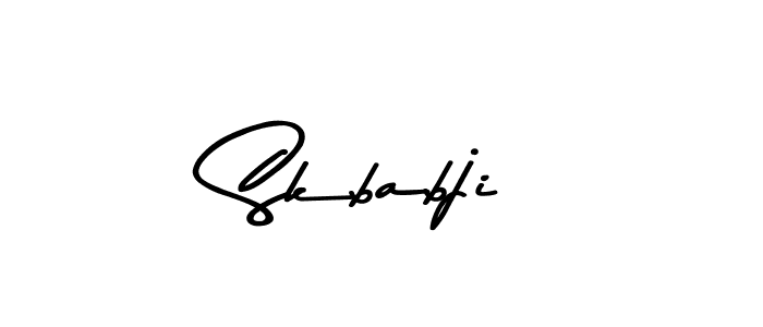 Design your own signature with our free online signature maker. With this signature software, you can create a handwritten (Asem Kandis PERSONAL USE) signature for name Skbabji. Skbabji signature style 9 images and pictures png