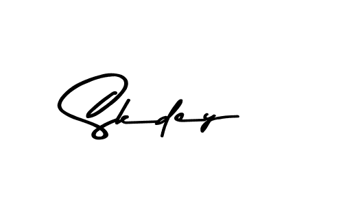 Design your own signature with our free online signature maker. With this signature software, you can create a handwritten (Asem Kandis PERSONAL USE) signature for name Skdey. Skdey signature style 9 images and pictures png