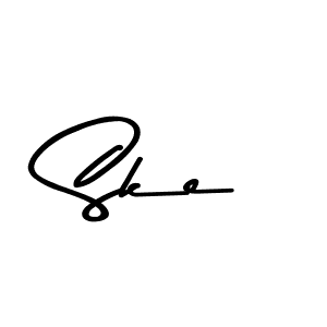 Also we have Ske name is the best signature style. Create professional handwritten signature collection using Asem Kandis PERSONAL USE autograph style. Ske signature style 9 images and pictures png