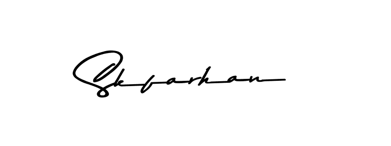 How to Draw Skfarhan signature style? Asem Kandis PERSONAL USE is a latest design signature styles for name Skfarhan. Skfarhan signature style 9 images and pictures png