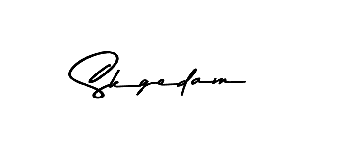 Skgedam stylish signature style. Best Handwritten Sign (Asem Kandis PERSONAL USE) for my name. Handwritten Signature Collection Ideas for my name Skgedam. Skgedam signature style 9 images and pictures png