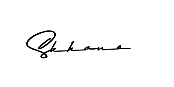 Make a beautiful signature design for name Skhane. With this signature (Asem Kandis PERSONAL USE) style, you can create a handwritten signature for free. Skhane signature style 9 images and pictures png