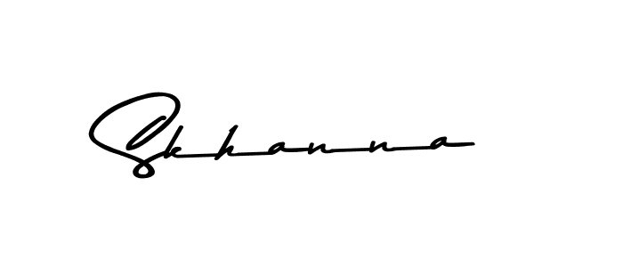 Skhanna stylish signature style. Best Handwritten Sign (Asem Kandis PERSONAL USE) for my name. Handwritten Signature Collection Ideas for my name Skhanna. Skhanna signature style 9 images and pictures png