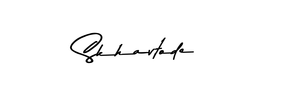 Skhavtode stylish signature style. Best Handwritten Sign (Asem Kandis PERSONAL USE) for my name. Handwritten Signature Collection Ideas for my name Skhavtode. Skhavtode signature style 9 images and pictures png