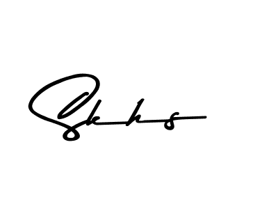 Make a beautiful signature design for name Skhs. With this signature (Asem Kandis PERSONAL USE) style, you can create a handwritten signature for free. Skhs signature style 9 images and pictures png