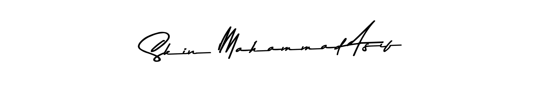 How to make Skin Mahammad Asif name signature. Use Asem Kandis PERSONAL USE style for creating short signs online. This is the latest handwritten sign. Skin Mahammad Asif signature style 9 images and pictures png