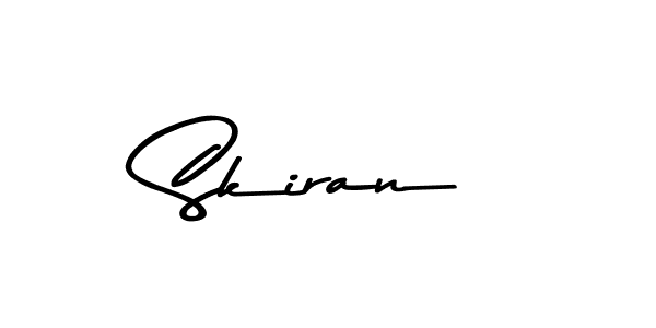 Make a beautiful signature design for name Skiran. With this signature (Asem Kandis PERSONAL USE) style, you can create a handwritten signature for free. Skiran signature style 9 images and pictures png
