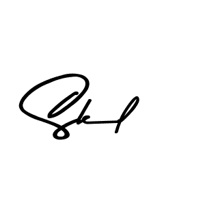 How to Draw Skl signature style? Asem Kandis PERSONAL USE is a latest design signature styles for name Skl. Skl signature style 9 images and pictures png