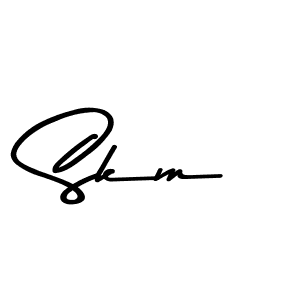 You should practise on your own different ways (Asem Kandis PERSONAL USE) to write your name (Skm) in signature. don't let someone else do it for you. Skm signature style 9 images and pictures png