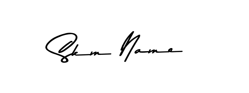 You can use this online signature creator to create a handwritten signature for the name Skm Name. This is the best online autograph maker. Skm Name signature style 9 images and pictures png
