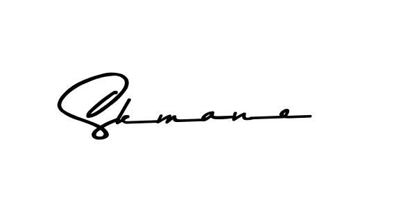 Make a beautiful signature design for name Skmane. With this signature (Asem Kandis PERSONAL USE) style, you can create a handwritten signature for free. Skmane signature style 9 images and pictures png