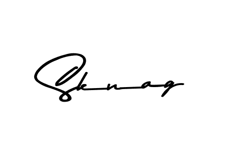 Design your own signature with our free online signature maker. With this signature software, you can create a handwritten (Asem Kandis PERSONAL USE) signature for name Sknag. Sknag signature style 9 images and pictures png