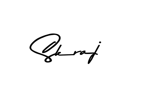 How to make Skraj name signature. Use Asem Kandis PERSONAL USE style for creating short signs online. This is the latest handwritten sign. Skraj signature style 9 images and pictures png
