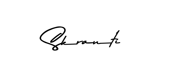 Asem Kandis PERSONAL USE is a professional signature style that is perfect for those who want to add a touch of class to their signature. It is also a great choice for those who want to make their signature more unique. Get Skranti name to fancy signature for free. Skranti signature style 9 images and pictures png