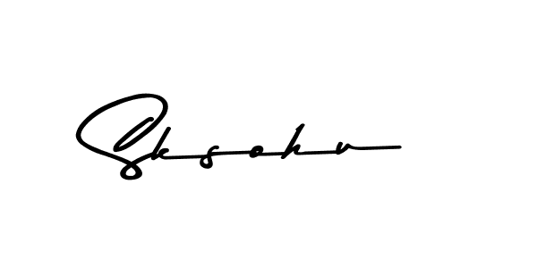 How to make Sksohu name signature. Use Asem Kandis PERSONAL USE style for creating short signs online. This is the latest handwritten sign. Sksohu signature style 9 images and pictures png