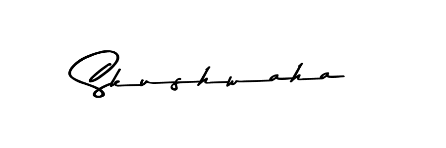 You should practise on your own different ways (Asem Kandis PERSONAL USE) to write your name (Skushwaha) in signature. don't let someone else do it for you. Skushwaha signature style 9 images and pictures png