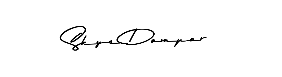 Use a signature maker to create a handwritten signature online. With this signature software, you can design (Asem Kandis PERSONAL USE) your own signature for name Skye Dompor. Skye Dompor signature style 9 images and pictures png