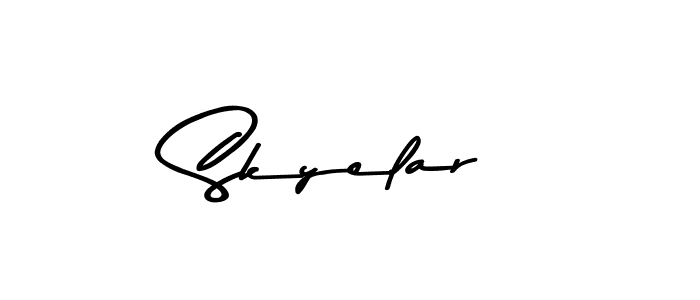 Asem Kandis PERSONAL USE is a professional signature style that is perfect for those who want to add a touch of class to their signature. It is also a great choice for those who want to make their signature more unique. Get Skyelar name to fancy signature for free. Skyelar signature style 9 images and pictures png