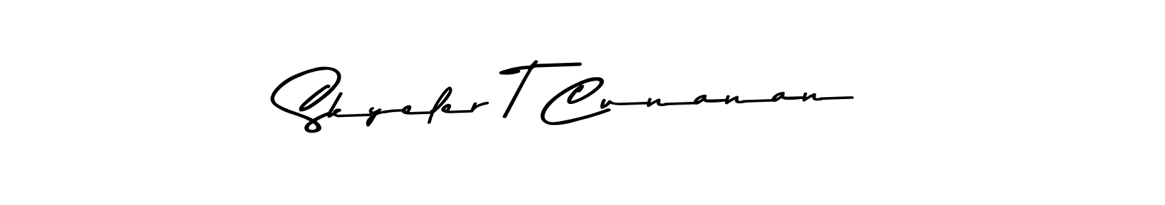 Design your own signature with our free online signature maker. With this signature software, you can create a handwritten (Asem Kandis PERSONAL USE) signature for name Skyeler T Cunanan. Skyeler T Cunanan signature style 9 images and pictures png
