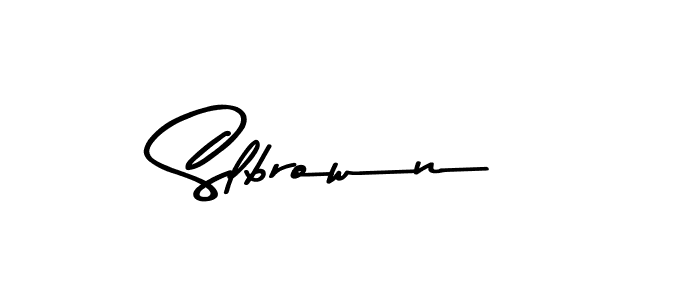 Make a beautiful signature design for name Slbrown. With this signature (Asem Kandis PERSONAL USE) style, you can create a handwritten signature for free. Slbrown signature style 9 images and pictures png