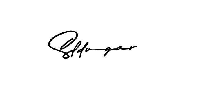 Create a beautiful signature design for name Sldugar. With this signature (Asem Kandis PERSONAL USE) fonts, you can make a handwritten signature for free. Sldugar signature style 9 images and pictures png