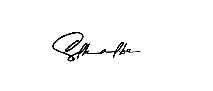 How to make Slhalbe signature? Asem Kandis PERSONAL USE is a professional autograph style. Create handwritten signature for Slhalbe name. Slhalbe signature style 9 images and pictures png