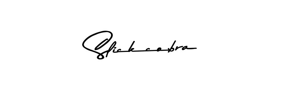 Design your own signature with our free online signature maker. With this signature software, you can create a handwritten (Asem Kandis PERSONAL USE) signature for name Slickcobra. Slickcobra signature style 9 images and pictures png