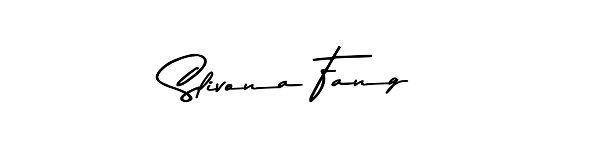 Also You can easily find your signature by using the search form. We will create Slivona Fang name handwritten signature images for you free of cost using Asem Kandis PERSONAL USE sign style. Slivona Fang signature style 9 images and pictures png